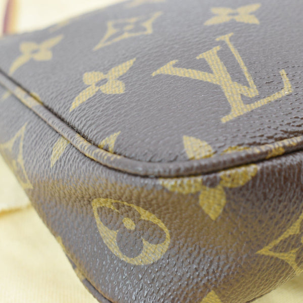 LOUIS VUITTON Grenade V Monogram Canvas Accessories Pochette Bag Brown