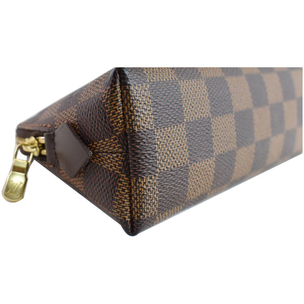 LOUIS VUITTON Damier Ebene Cosmetic Pouch Brown