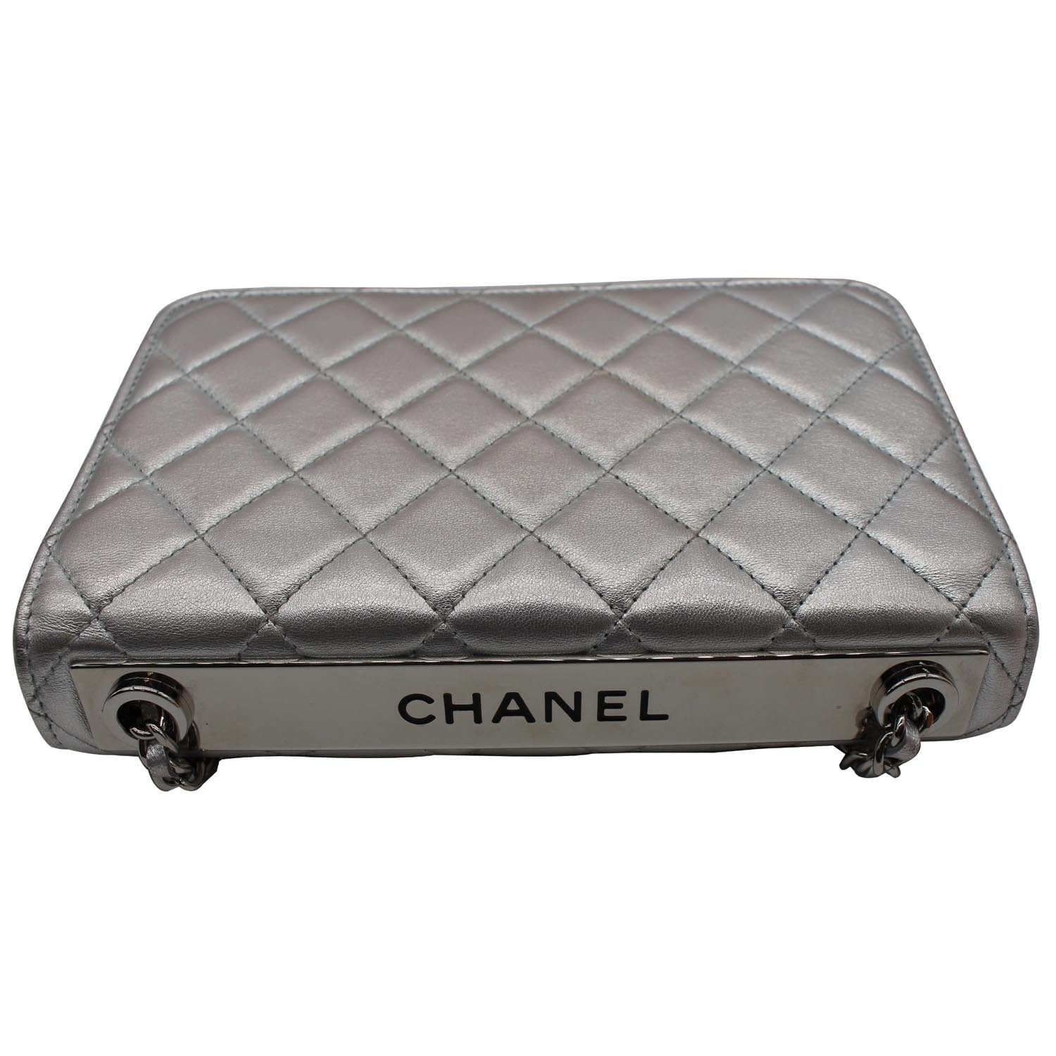 Chanel CC Metallic Quilted Leather Wallet