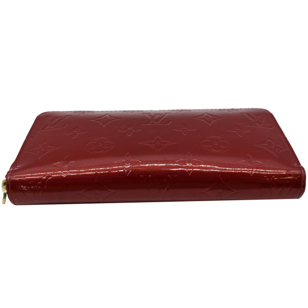 LOUIS VUITTON Monogram Vernis Zippy Wallet Red