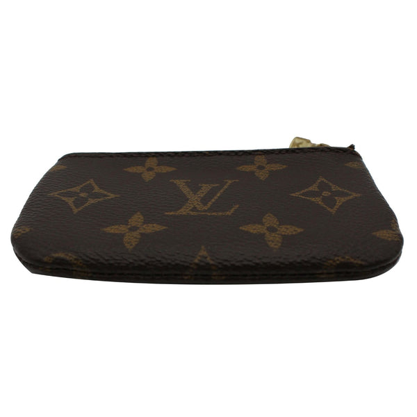 LOUIS VUITTON Pochette Key Cles Monogram Canvas Coin Case Brown