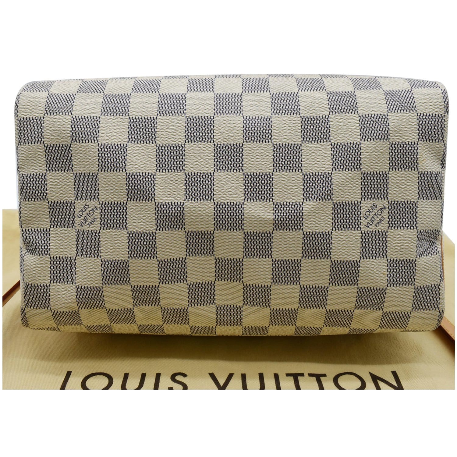 Louis Vuitton Damier Azur Speedy Bandoulière 25 - White Handle
