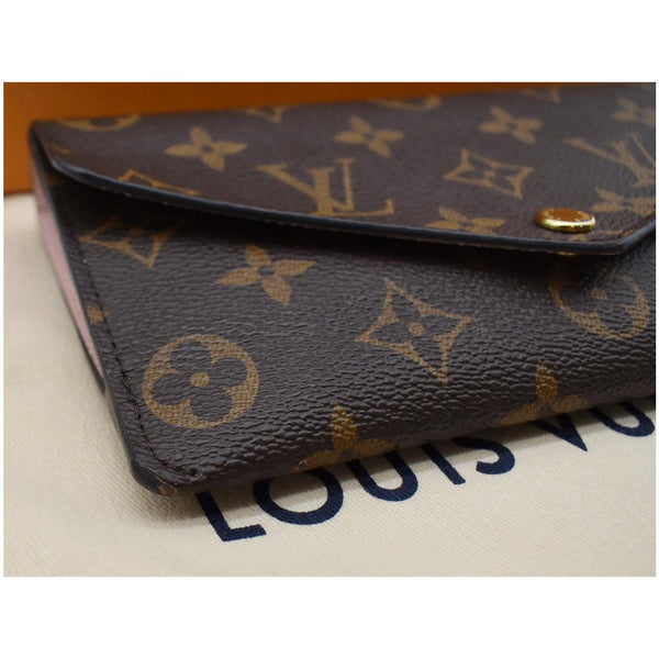 LOUIS VUITTON Jeanne Monogram Canvas Wallet Rose Ballerine