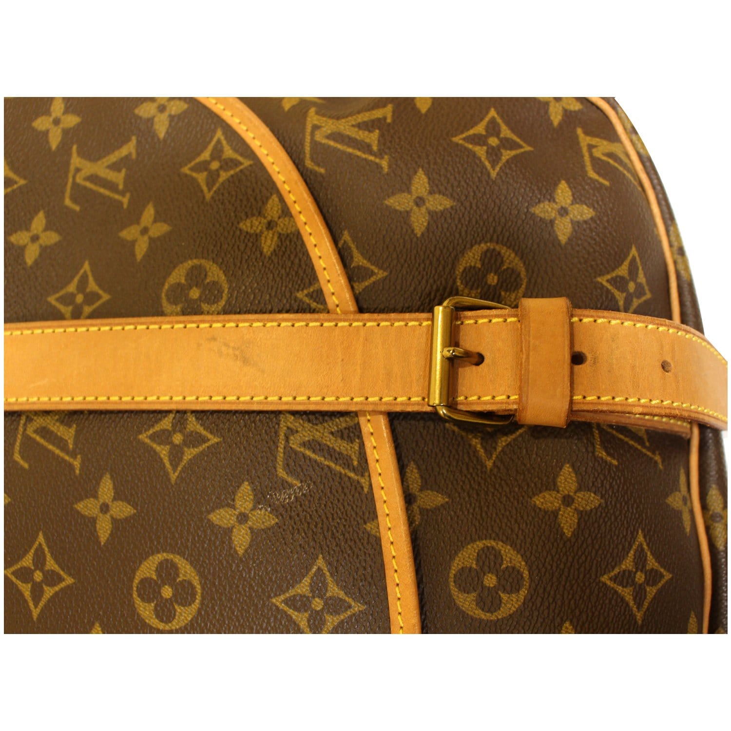 Louis Vuitton Brown Monogram Saumur 25 Leather Cloth ref.421507 - Joli  Closet