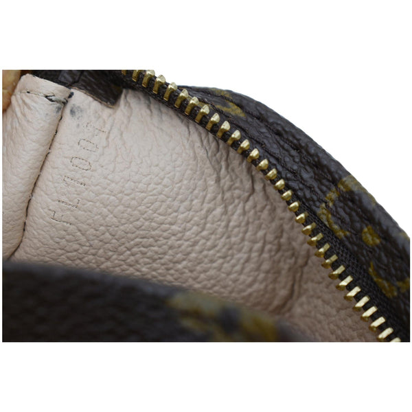 LOUIS VUITTON Monogram Canvas Chain Pochette Brown