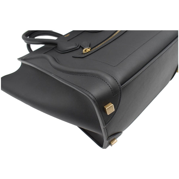 Celine Mini Luggage Leather Tote Bag - metal feet 