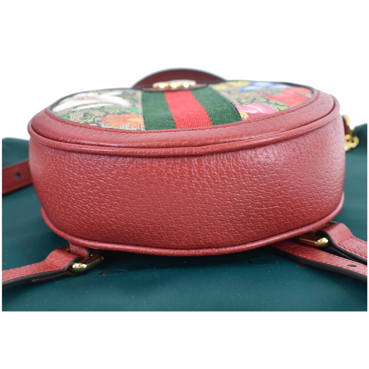 gucci supreme backpack mini GUCCI Ophidia GG Flora Mini Supreme Backpack Bag Red 598661