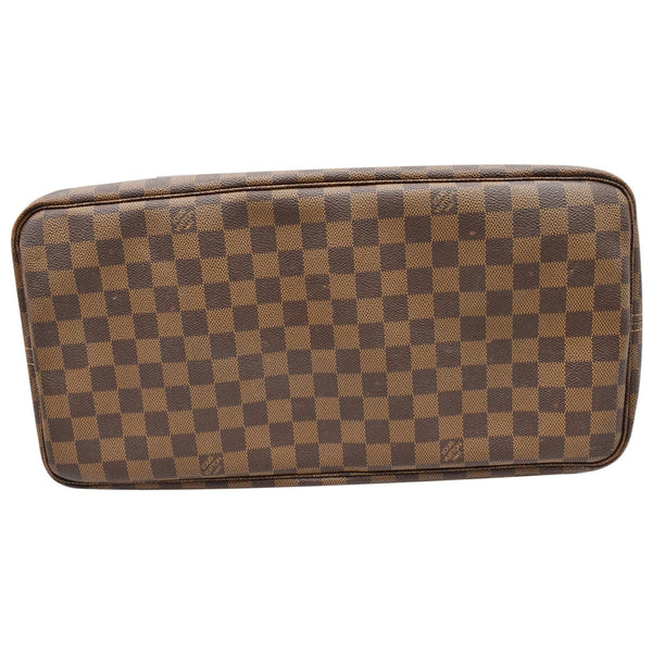 LOUIS VUITTON Neverfull GM Damier Ebene Tote Bag Brown