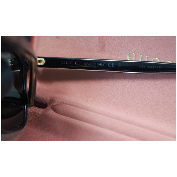 GUCCI Web Rectangle Sunglasses GG0381S Black