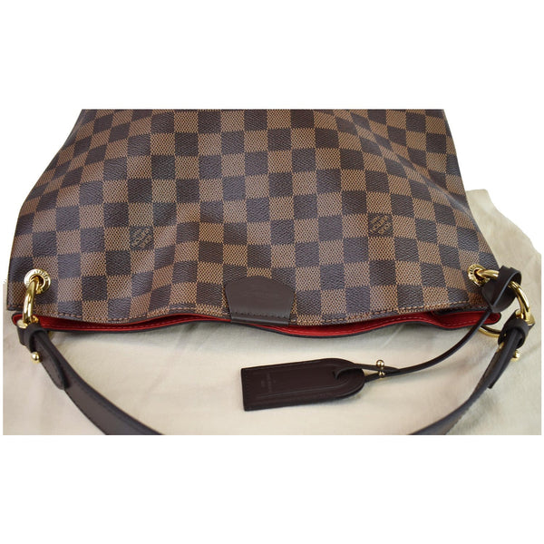 Louis Vuitton Graceful PM Damier Ebene Shoulder Bag - view for top