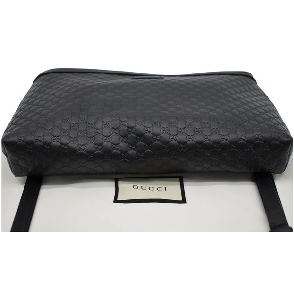 Gucci Flat Microguccissima Leather Wallet Black bottom