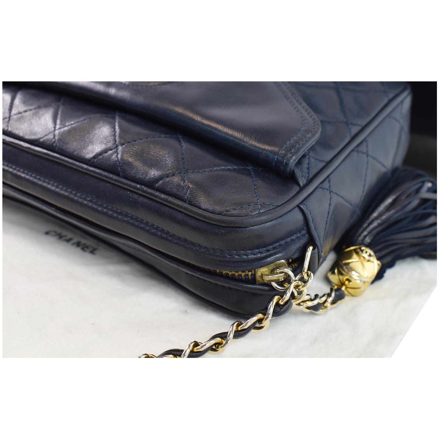 Chanel Vintage Front Pocket Camera Bag Quilted Lambskin 3781713