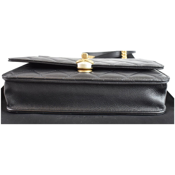 Chanel Pearl Wallet On Chain Crossbody Bag bottom