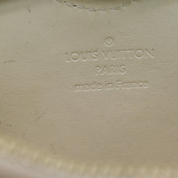 LOUIS VUITTON Leopard Coeur Heart Monogram Vernis Coin Blanc Corail