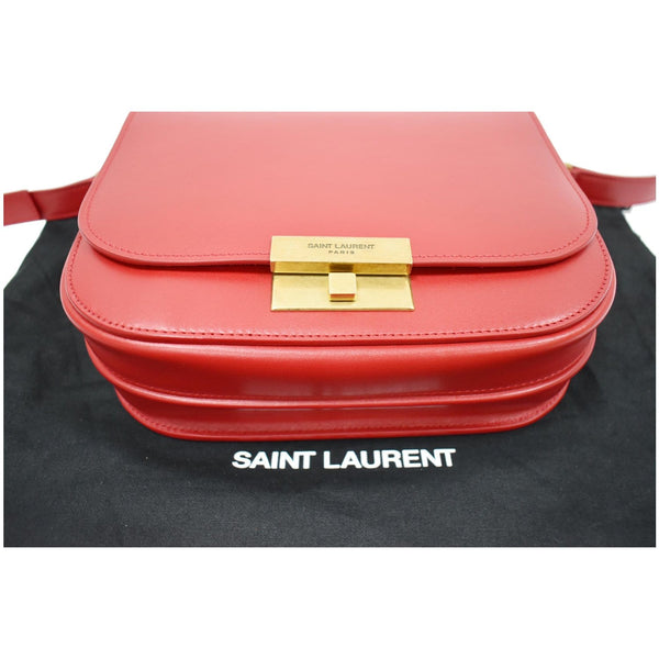YVES SAINT LAURENT Betty Smooth Leather Shoulder Bag Red