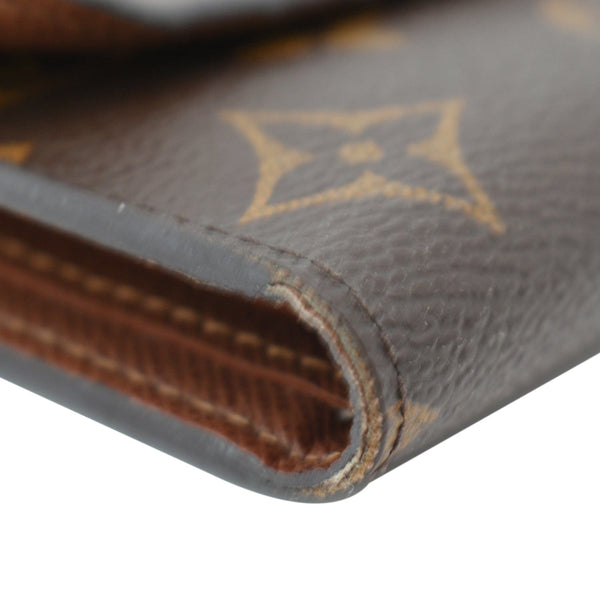 LOUIS VUITTON Elise Monogram Canvas Wallet Brown