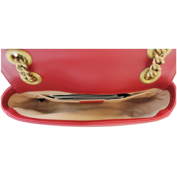 Gucci GG Marmont Mini Leather Shoulder Bag - inner view