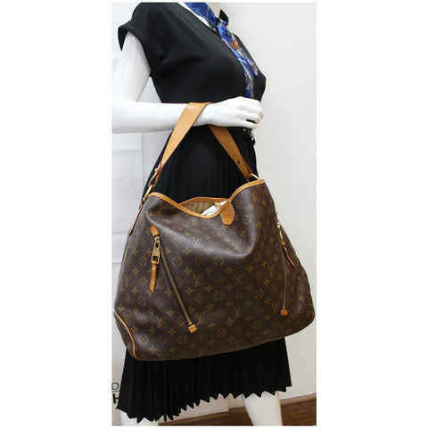 LOUIS VUITTON Delightful GM Monogram Canvas Shoulder Bag Brown