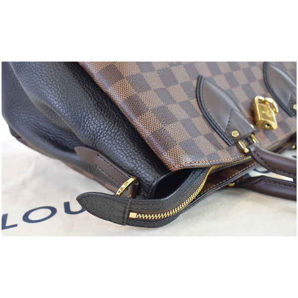 LOUIS VUITTON Normandy Damier Ebene Satchel Bag Brown