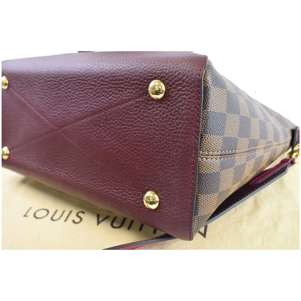 LOUIS VUITTON Hyde Park Damier Ebene Shoulder Bag Fuchsia