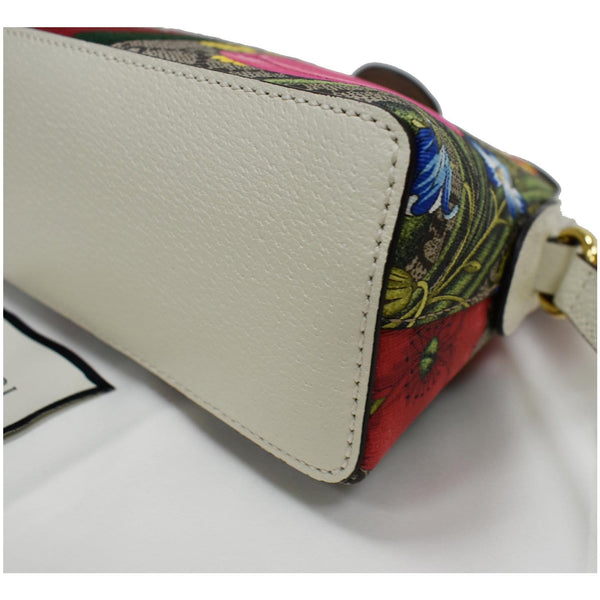 GUCCI Ophidia Flora Small Supreme Canvas Shoulder Bag Beige 499621