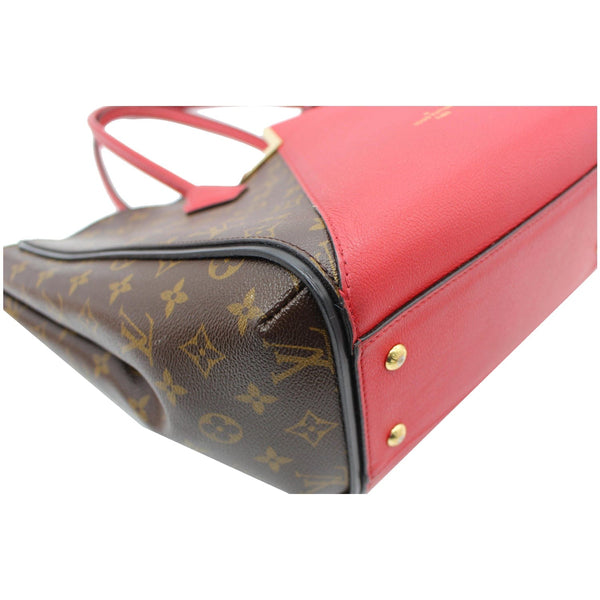 LOUIS VUITTON Kimono Monogram Calfskin Tote Bag Brown/Cerise