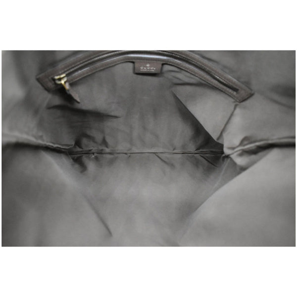 Gucci Neo Vintage Drawstring Supreme Canvas Backpack Bag inside view
