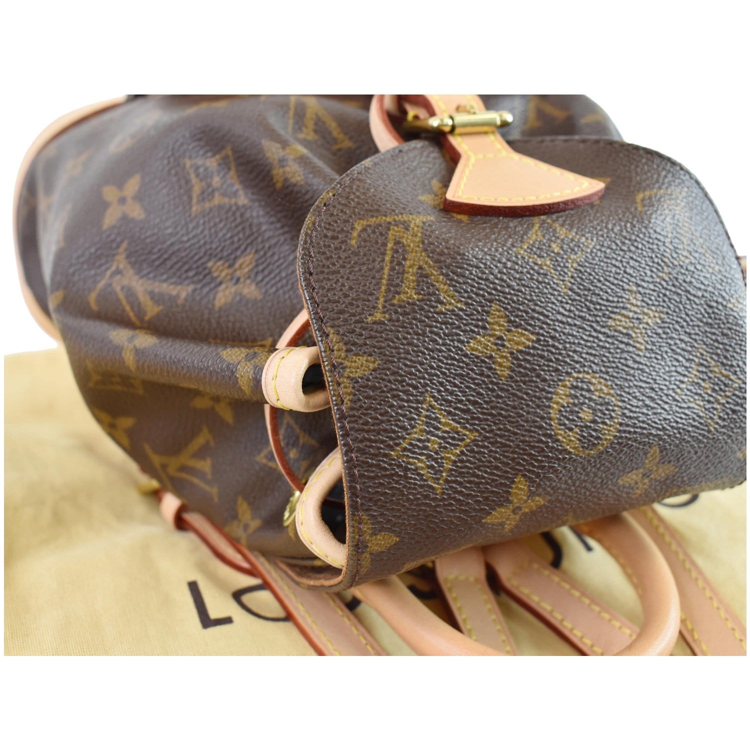 LOUIS VUITTON Mini Montsouris Monogram Canvas Backpack Bag Brown LOUIS VUITTON Mini Montsouris Monogram Canvas Backpack Bag Brown