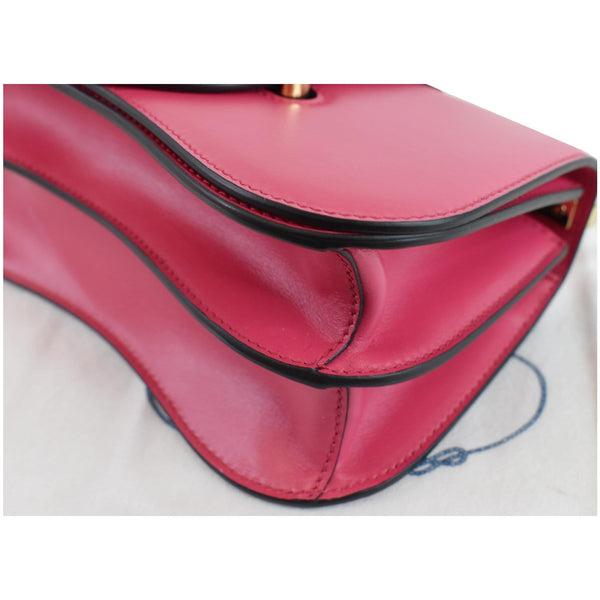 PRADA City Sidonie Small Leather Crossbody Bag Magenta