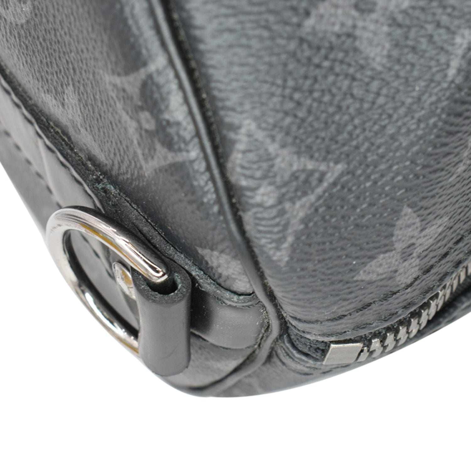 Louis Vuitton Keepall Bandouliere 55 Monogram Eclipse Duffle Bag Black