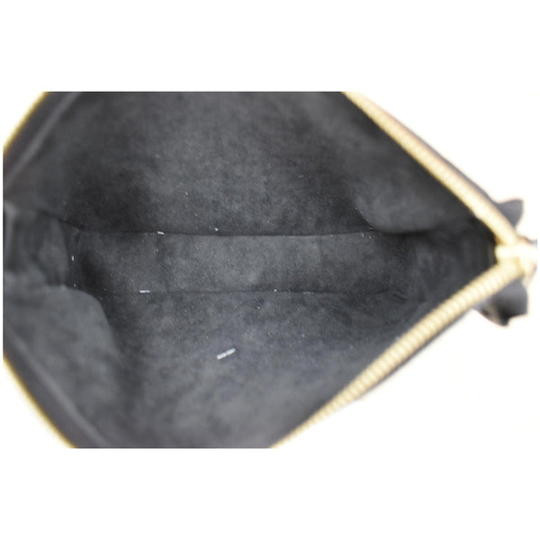 LOUIS VUITTON Mini Pochette Bicolor Monogram Empreinte Accessoires Pouch Black