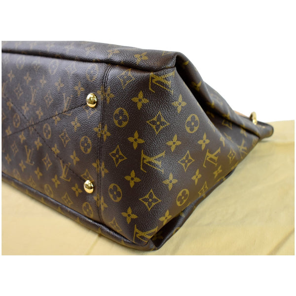 LOUIS VUITTON Artsy MM Monogram Canvas Shoulder Bag Brown