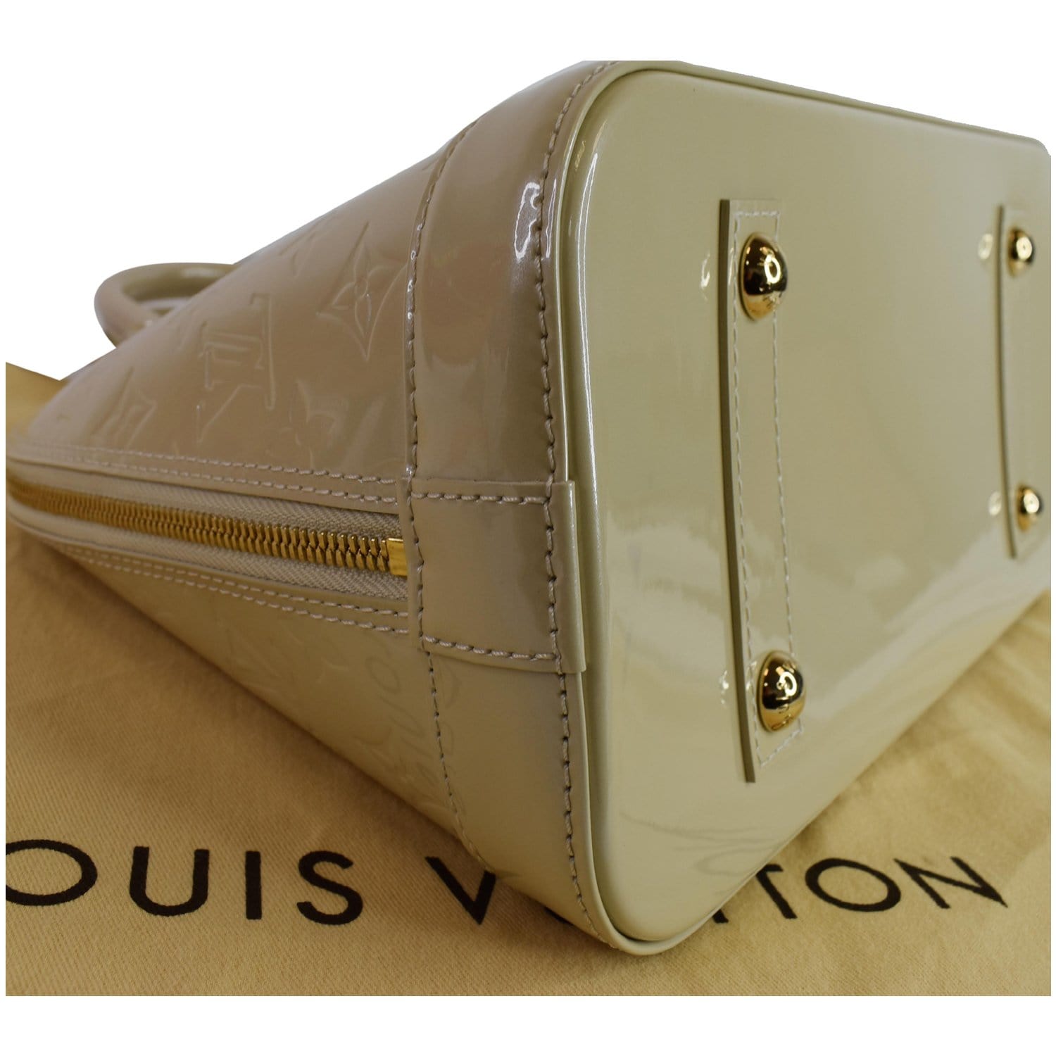 Louis Vuitton Alma PM Monogram Vernis Patent Leather Double Top