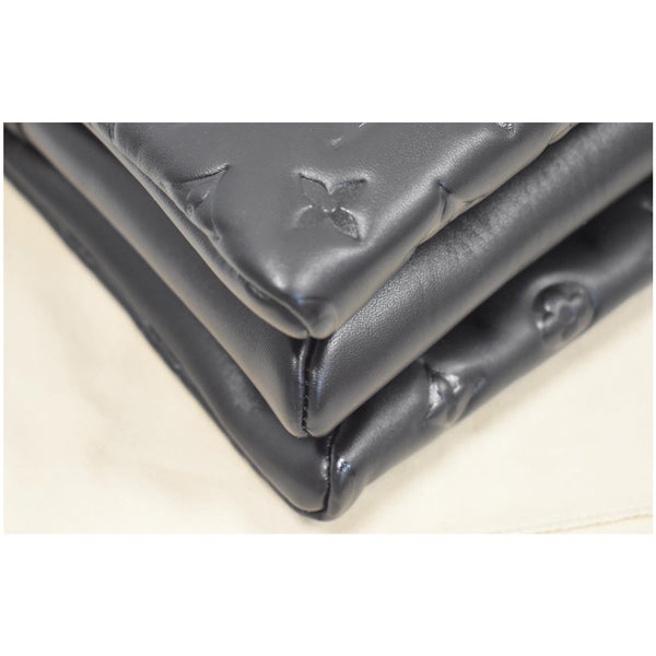 LOUIS VUITTON Coussin PM Monogram Embossed Shoulder Bag Black