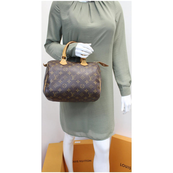 Louis Vuitton Speedy 25 Monogram Canvas Handbag 