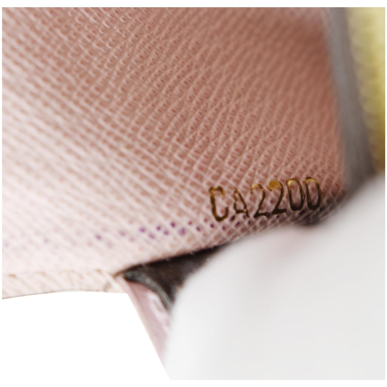 Authentic Louis Vuitton Damier Ebene Canvas Leather Emilie Long Wallet  CA0193