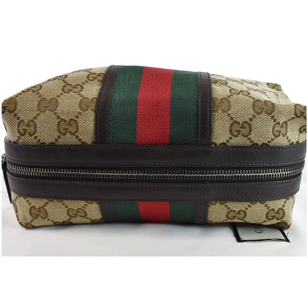 Gucci GG Monogram Web Small Cosmetic Zipper Case