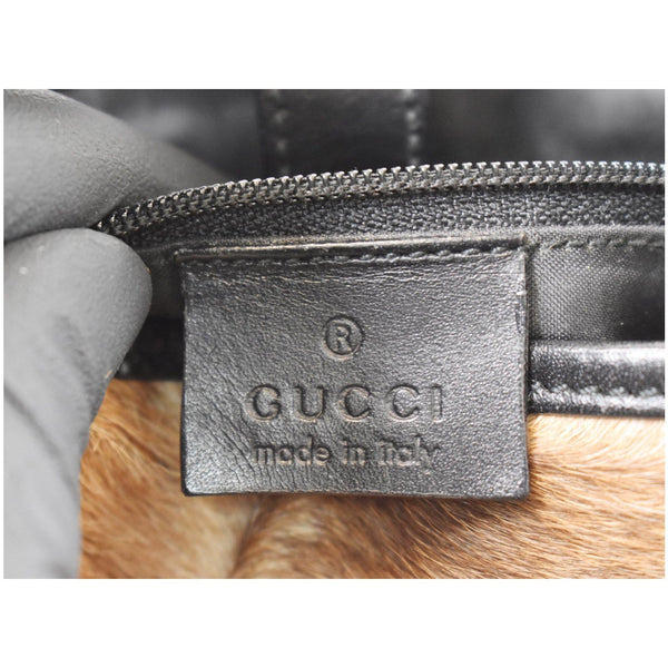 Gucci Jackie O Pony Hair Leather Hobo Shoulder Bag - made Itlay