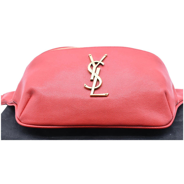 Yves Saint Laurent Classic Monogram Leather Belt Bag - Red