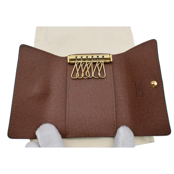 LOUIS VUITTON Monogram Canvas 6 Key Holder Brown