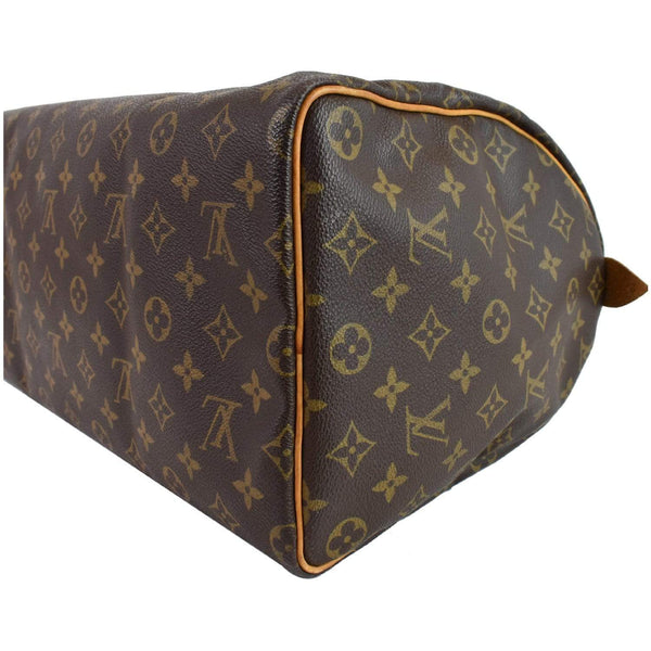Louis Vuitton Speedy 40 Satchel Bag leather trim