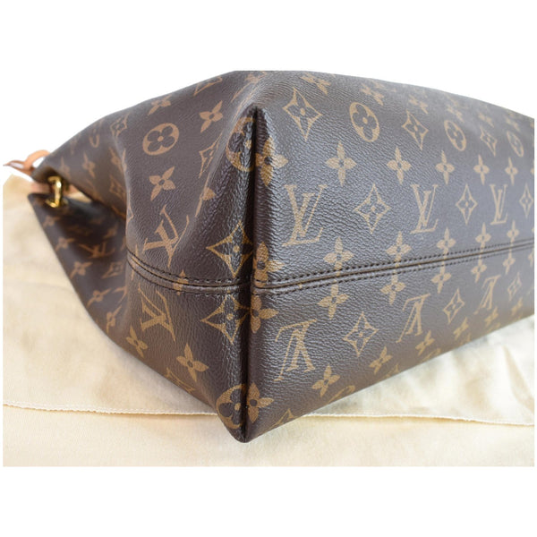 LOUIS VUITTON Graceful MM Monogram Canvas Shoulder Bag Brown