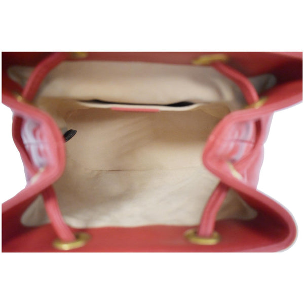 GUCCI GG Marmont Matelasse Leather Backpack Bag Red 528129
