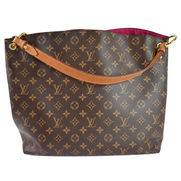 Louis Vuitton Graceful MM Monogram Canvas Bag leather handle