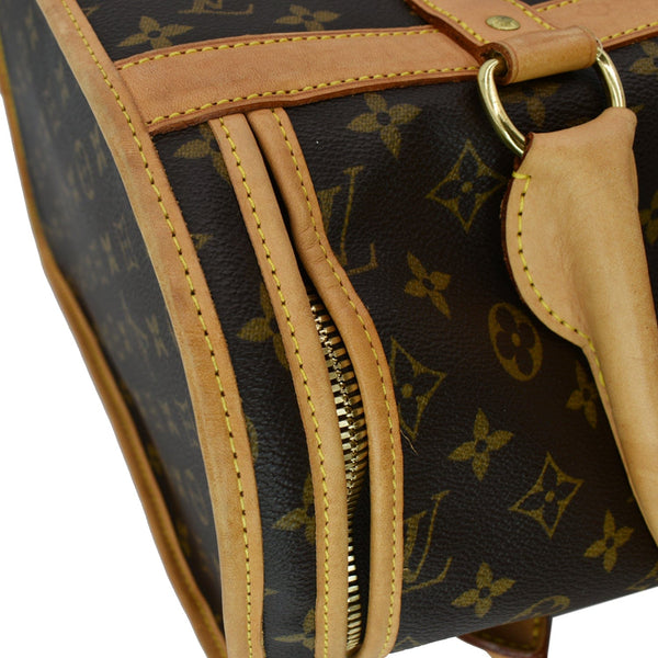 LOUIS VUITTON Sac Chien 40 Monogram Canvas Dog Carrier Bag Brown