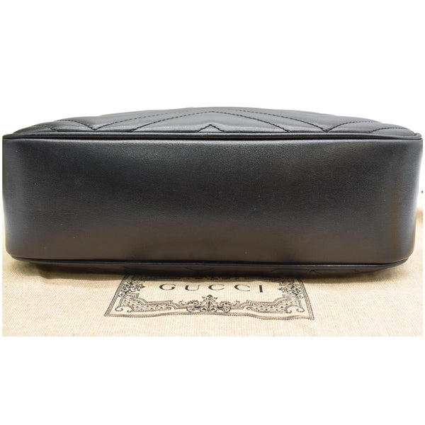 GUCCI GG Marmont Matelasse Small Leather Crossbody Bag Black