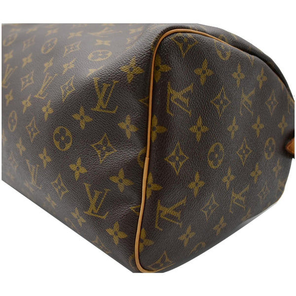 Louis Vuitton Speedy 30 Monogram Canvas Satchel Bag - Lv printed