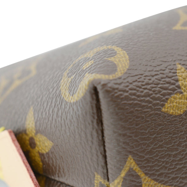 LOUIS VUITTON Monogram Canvas Cosmetic Pouch Brown