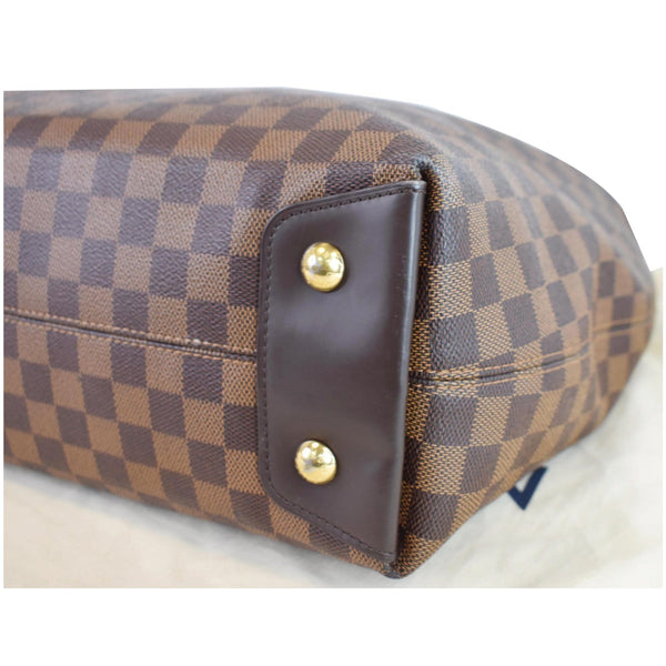 Louis Vuitton Duomo Hobo Damier Ebene Hobo Bag Brown - brass studs