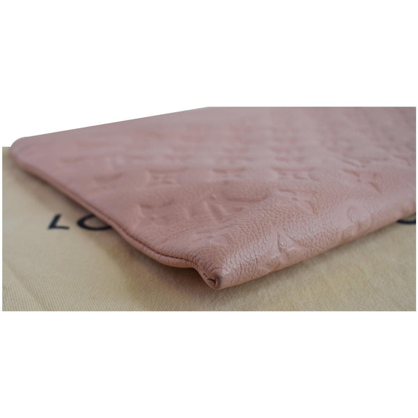 LOUIS VUITTON Daily Pouch Monogram Empreinte Leather Clutch Rose Poudre